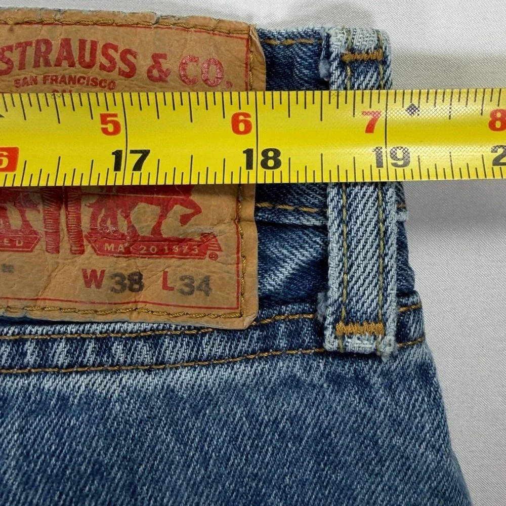 Vintage‎ Levi's 550 Relaxed Fit Jeans Mens 32x34 Light Wash Denim